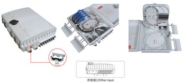 中国 プラスチック繊維の配電箱GFS-16G、16adaptor/1:16/2x1:8 PLC、293X219X84mmの壁/、IP65棒取付けられる、切られていない支持 サプライヤー