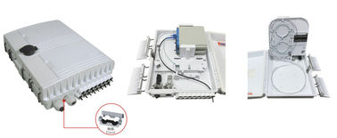 中国 プラスチック繊維の配電箱GFS-16G-1、1X1:16PLC/2x1:8PLC、293X219X84mmの壁/、IP65棒取付けられる、切られていない支持 サプライヤー